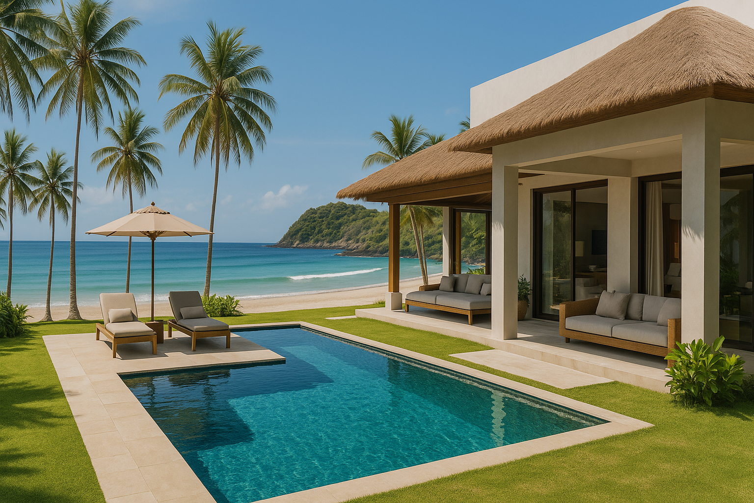 Luxury beach villa