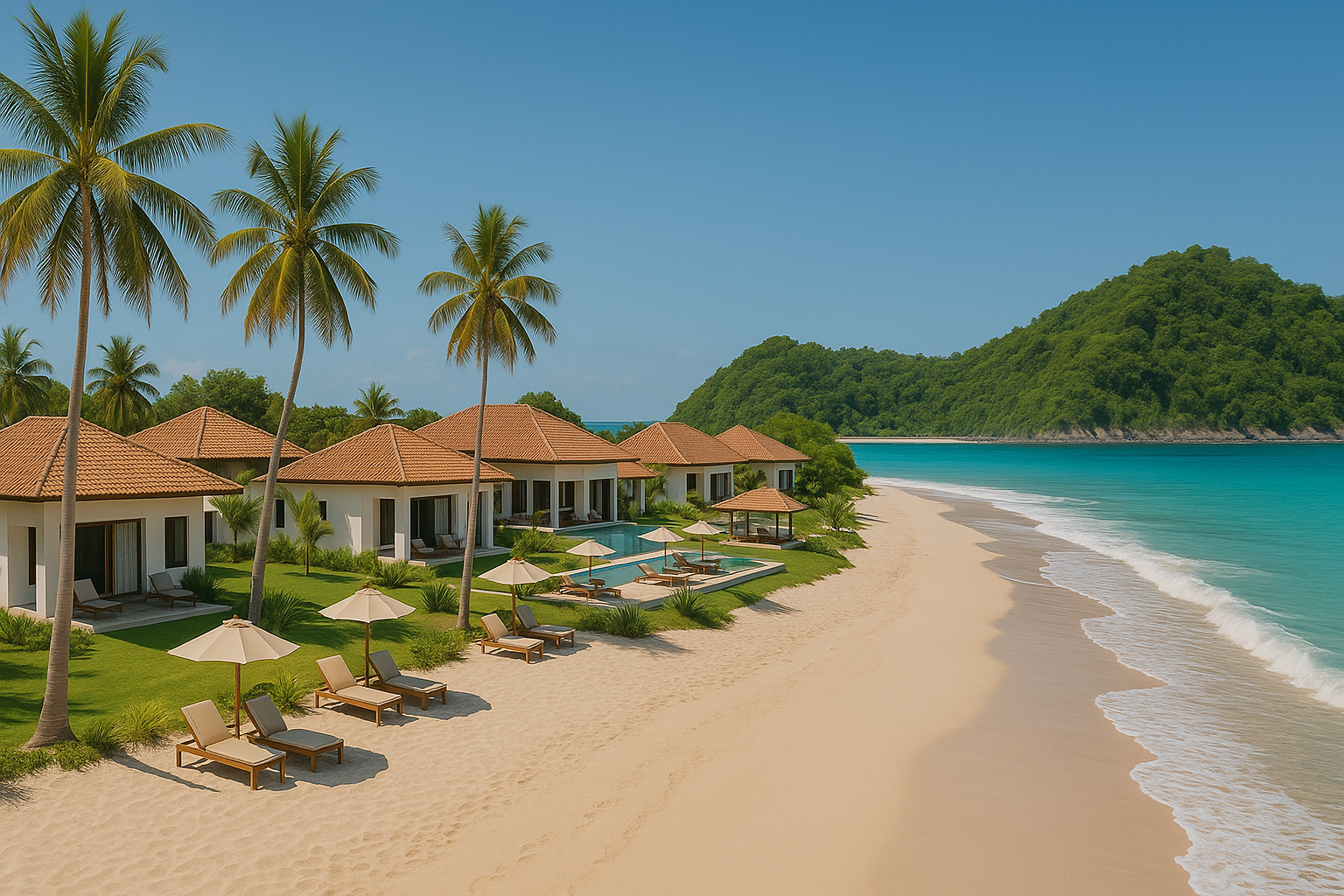 White Sand Villas in Pengantap Lombok