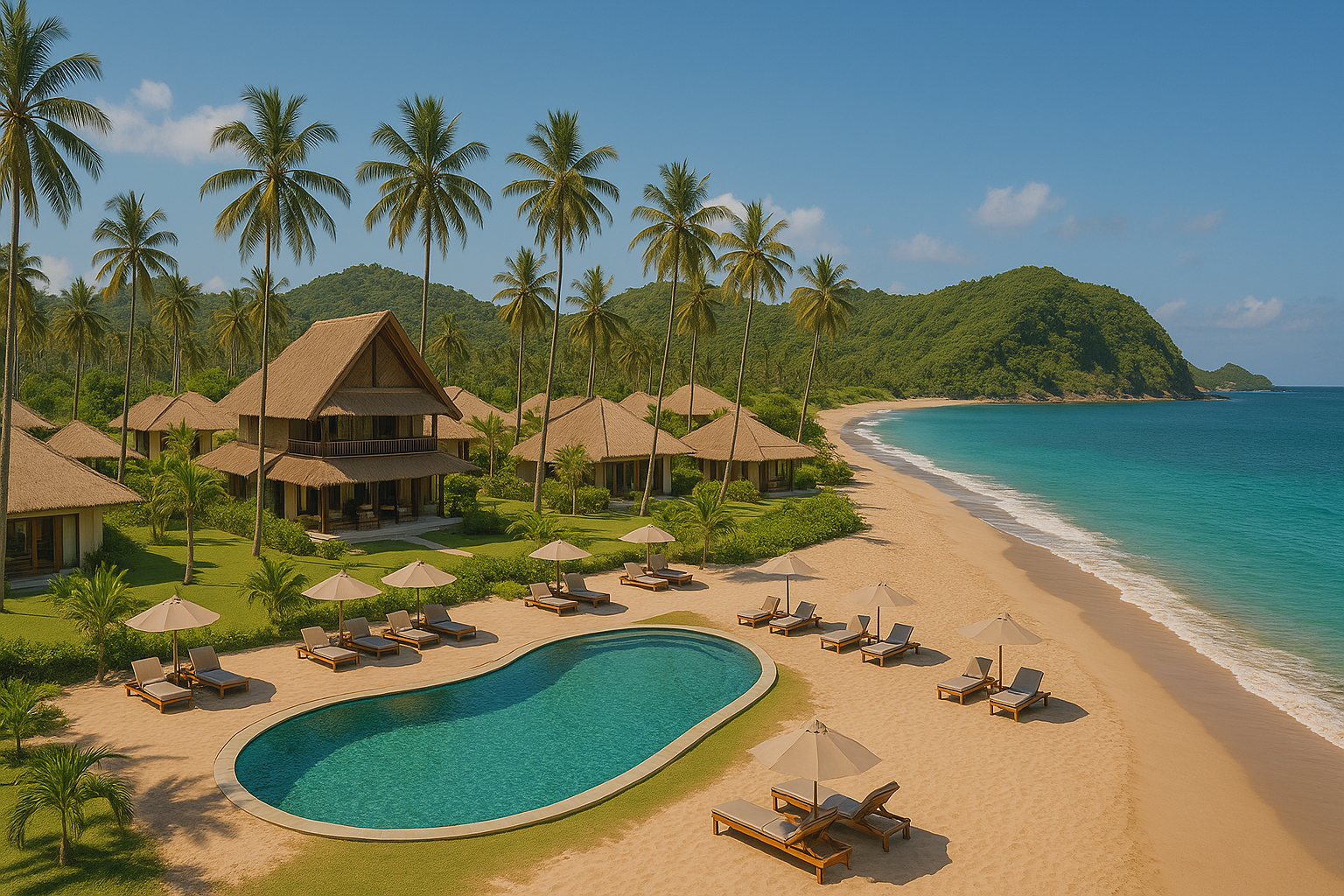 Luxury tropical resort