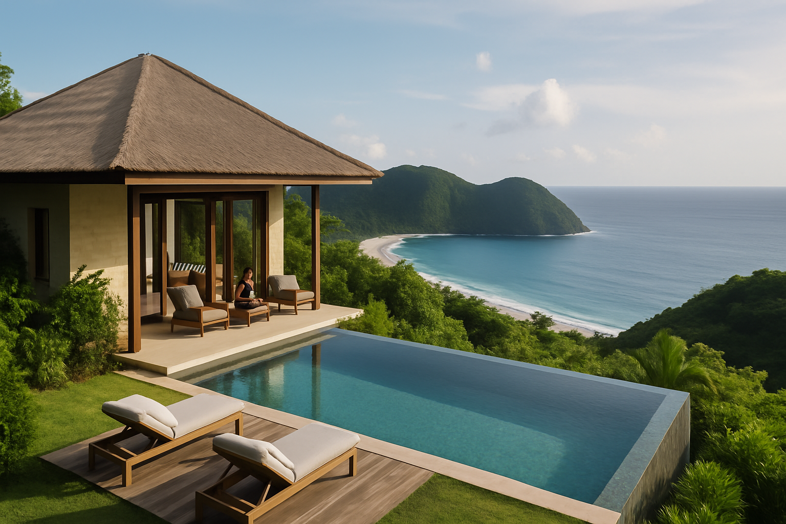 Villa with oceanview