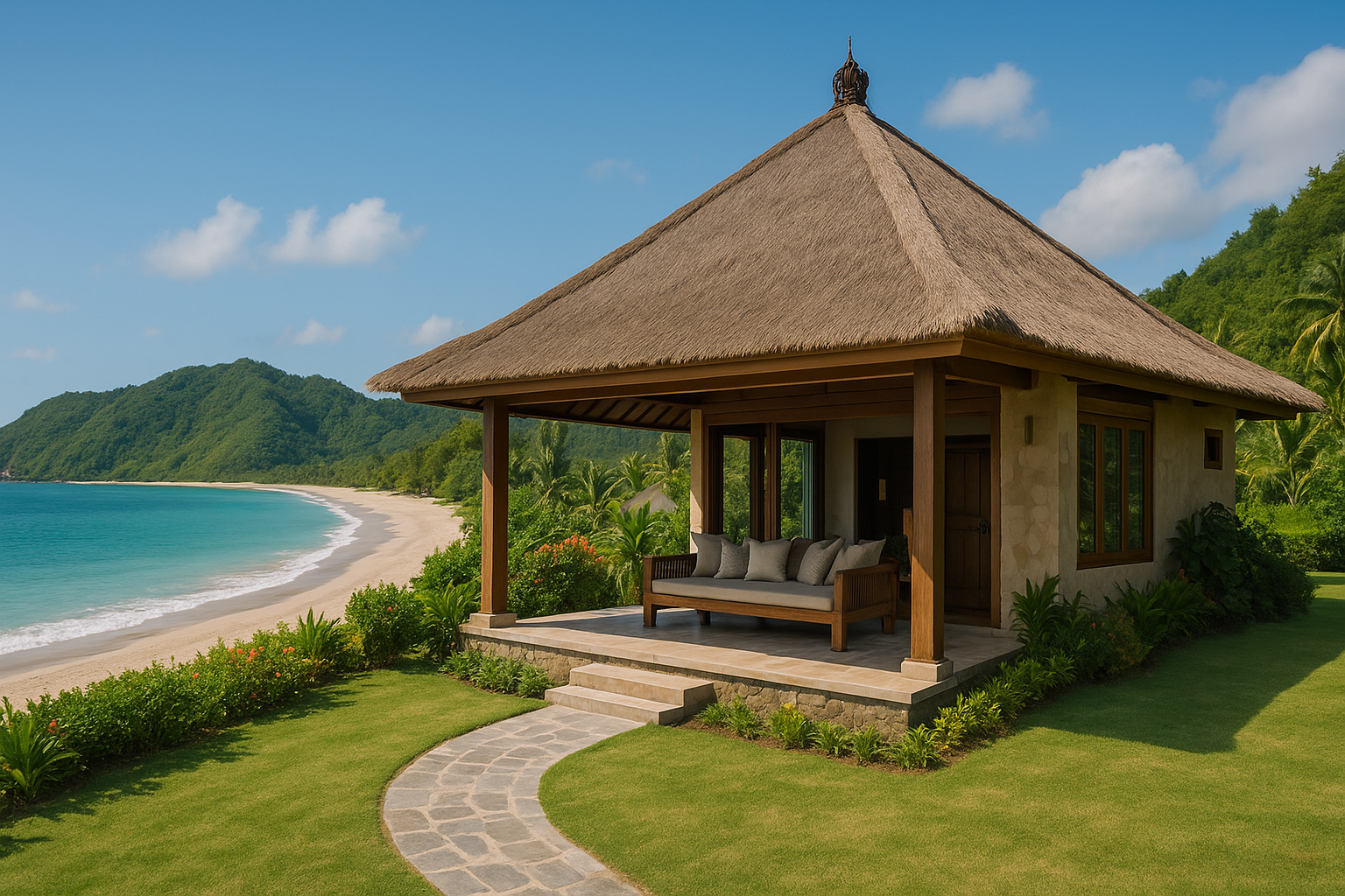 Pengantap Beach villa for sale