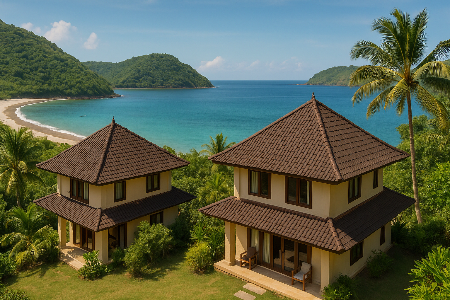 Exclusive villas near Blongas Beach