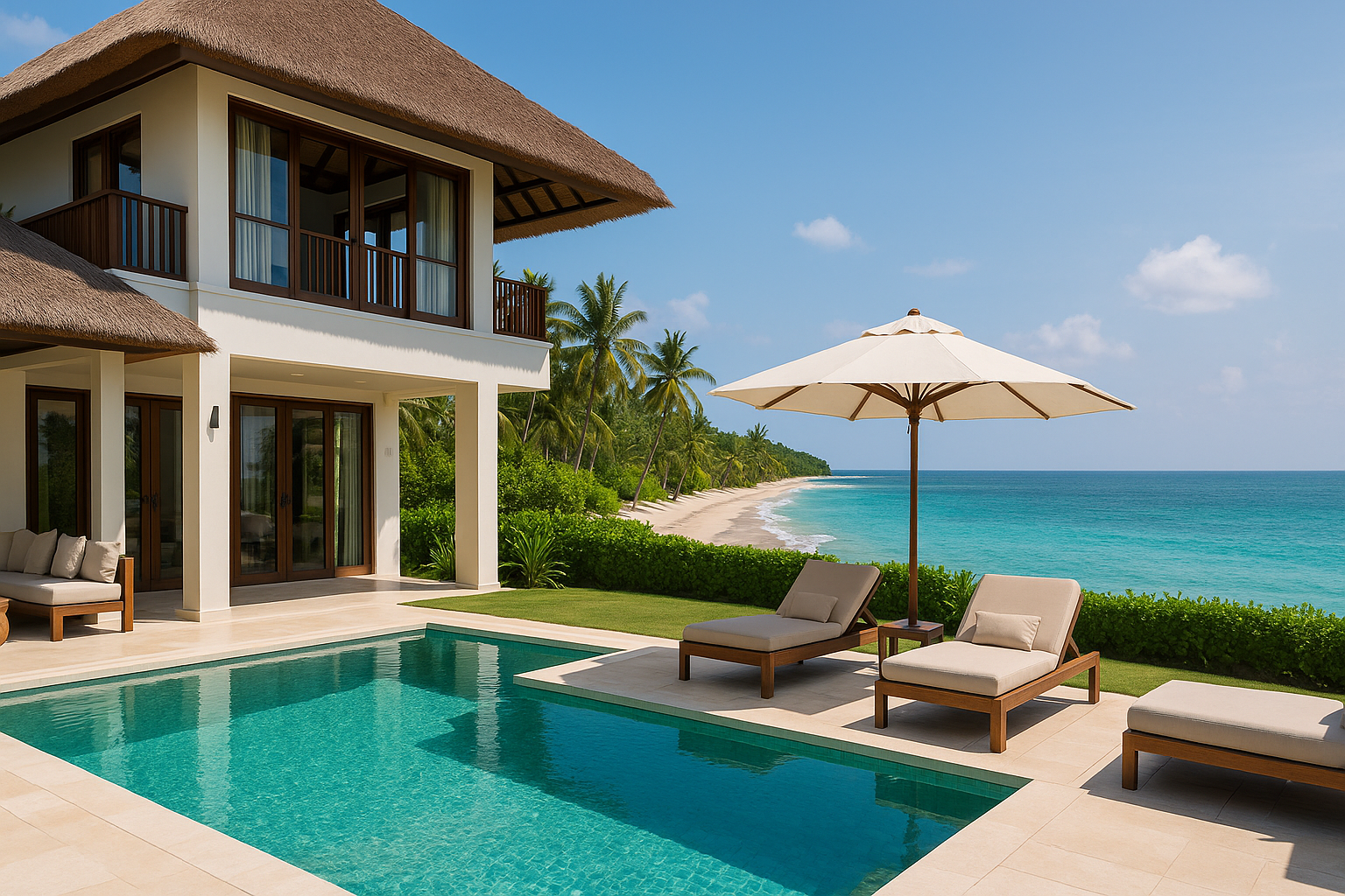 Luxury beach villa