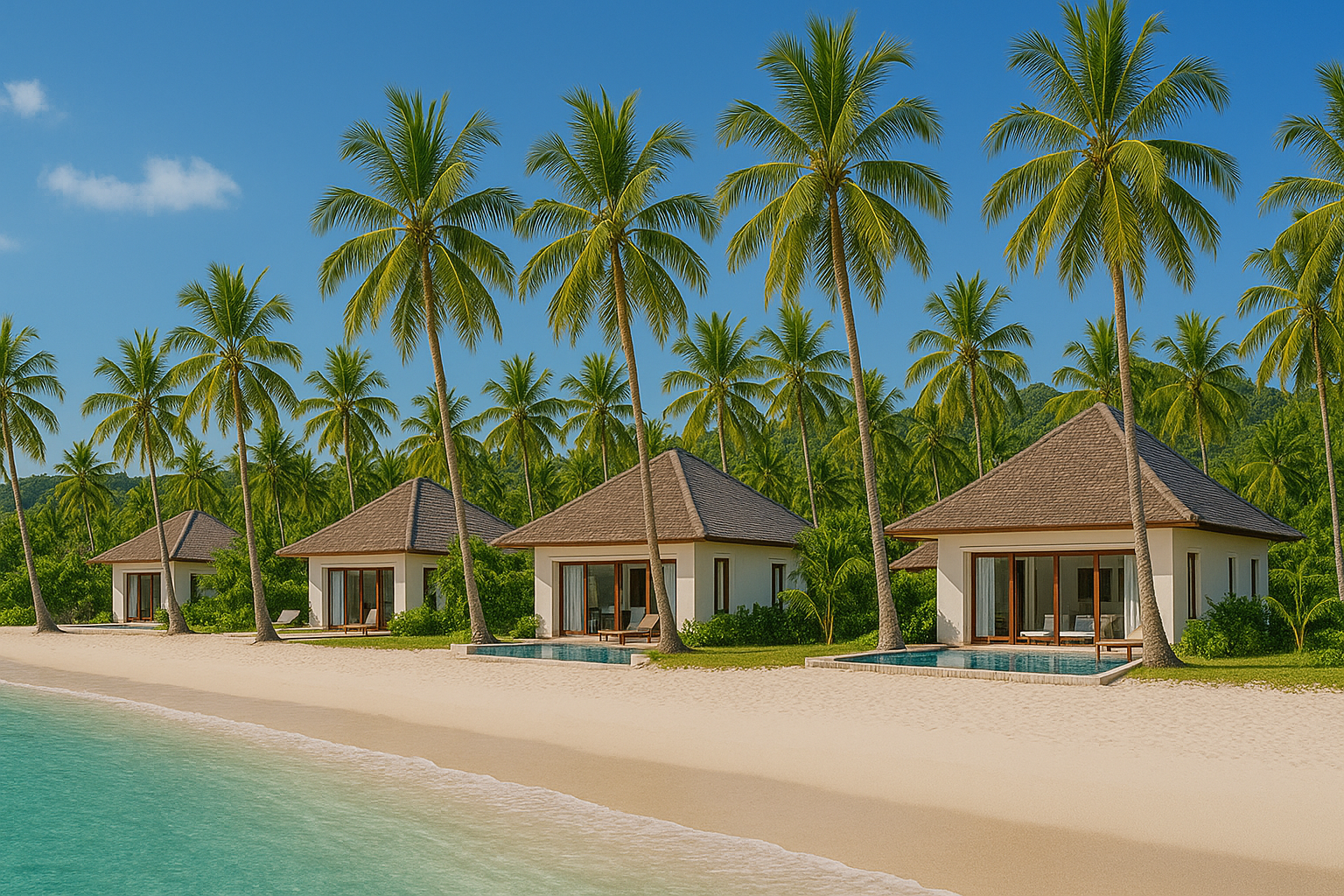 White sand villas