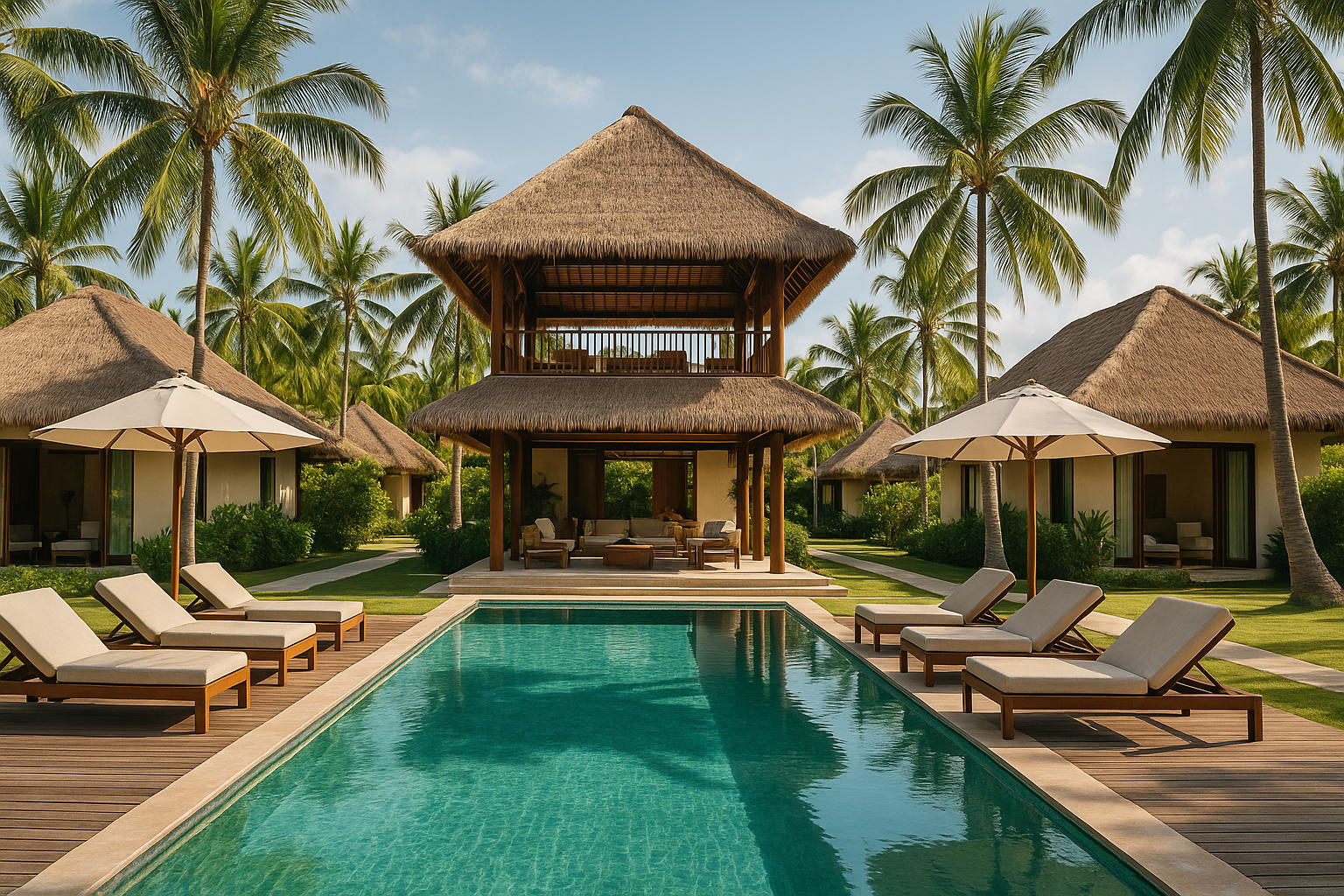 Luxury tropical resort