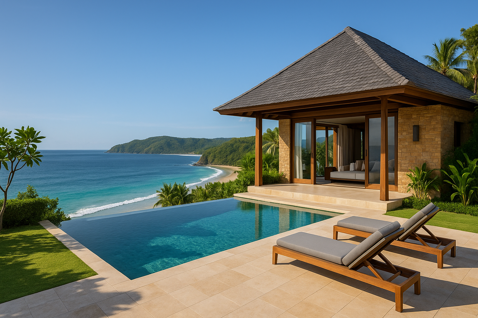 Villa with oceanview