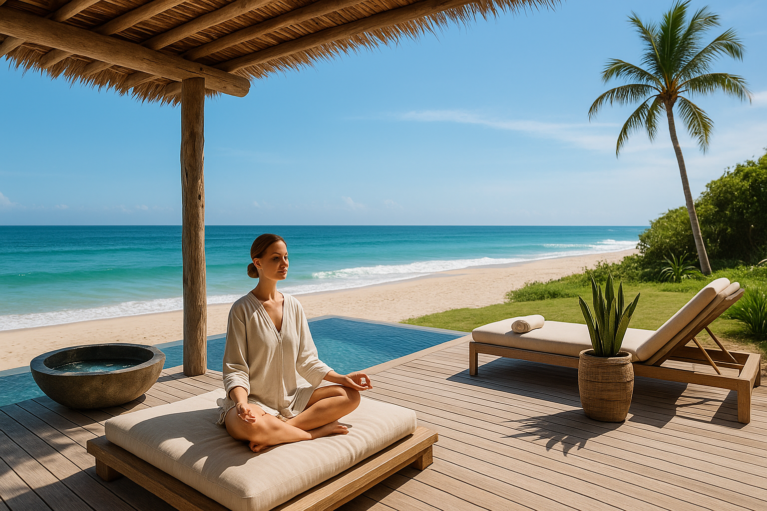 Wellness beach retreat