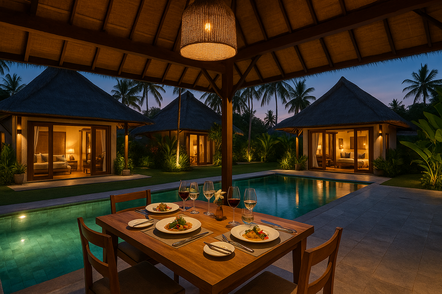 Fine Dining Villas Lombok